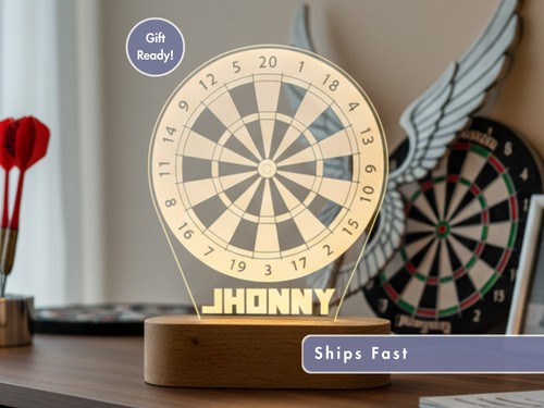 Dartboard custom name light - custom,