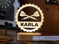 Personalized Dart Night Light