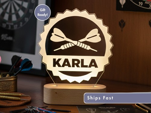Personalized dart night light - dart,